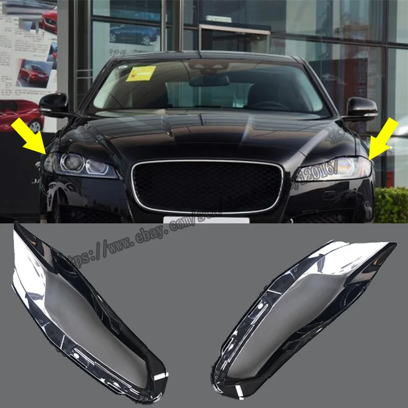 Fit For Jaguar XFL 2017-2018 Headlight Headlamp Lens Cover Right&Left 2pcs high quality Car modification accessories