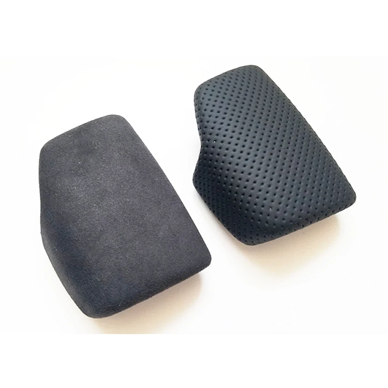 

Black perforated leather selector lever handle Gear Shift Knob handball cover For Audi A4 B9 A5 Q7 Q5 2016 2017 2018 2019