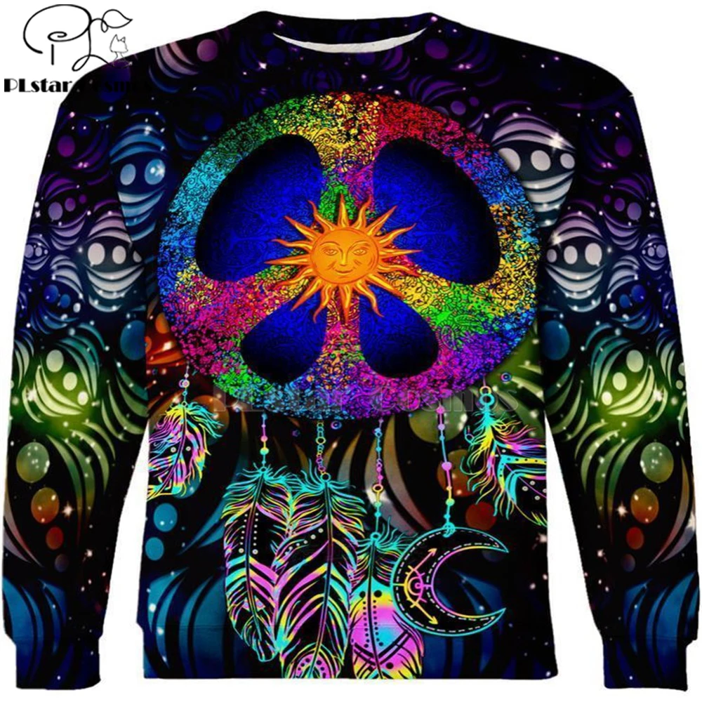 hemp Weeds royal Hippie Mandala Trippy Abstract Psychedelic 3d hoodies/Sweatshirt Winter Autumn Long sleeve streetwear-2