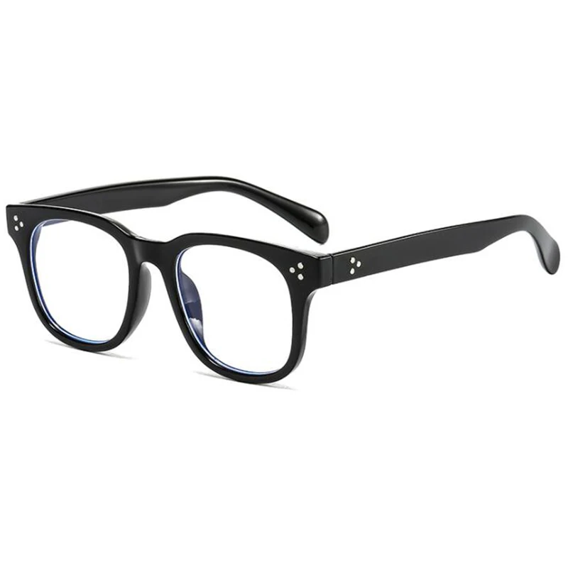 +0.5 +1.0 +1.5 +2.0 +2.5 +3.0 +4.0 +5.0 +6.0 Classic Rivets Reading Glasses With Degree Women Men Black Hyperopia Glasses