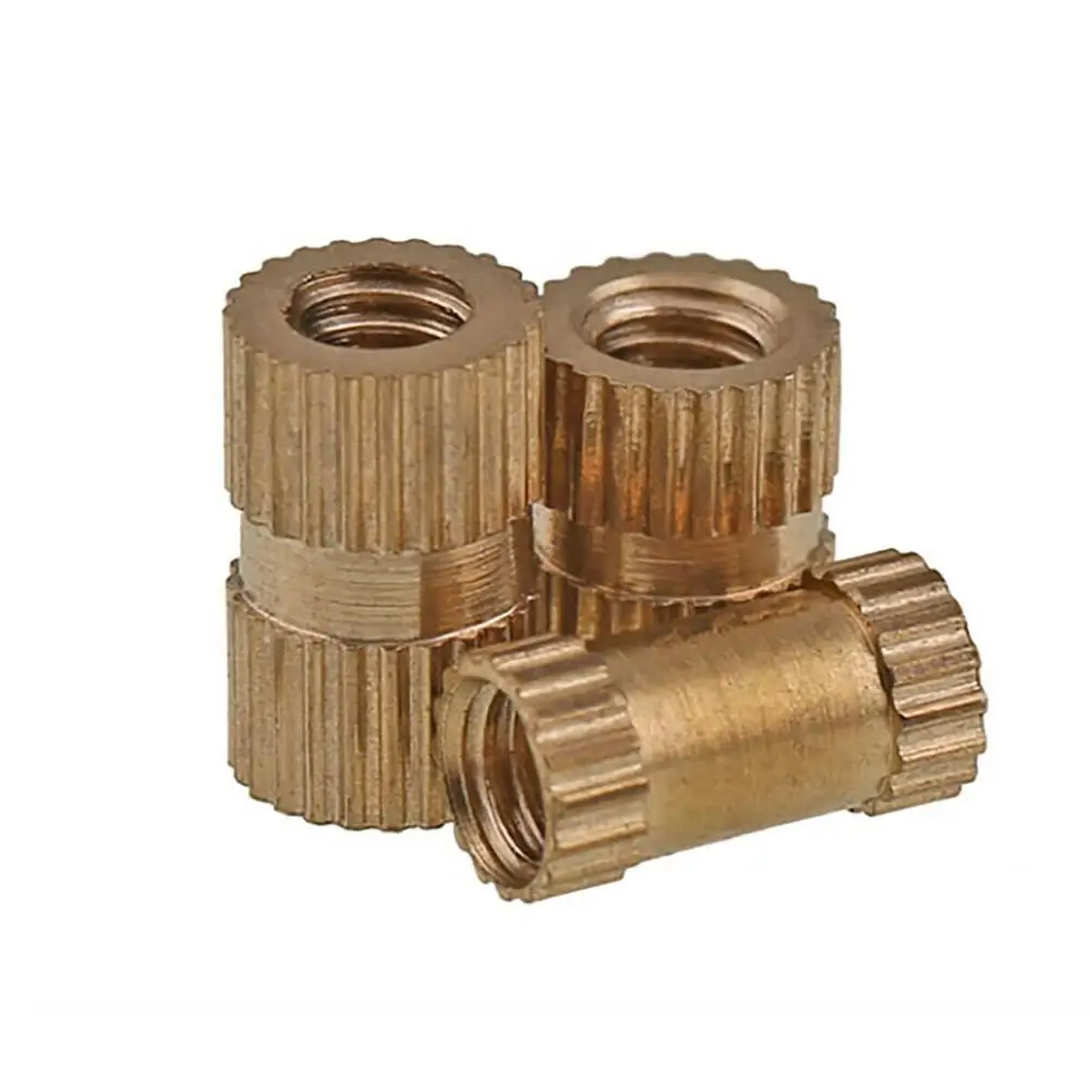 

M1.4 M1.6 M2 M2.5 M3 M4 M5 M6 M8 Brass Knurled Nuts Double Pass Copper Insert Thumb Nuts For Electronic Machinery