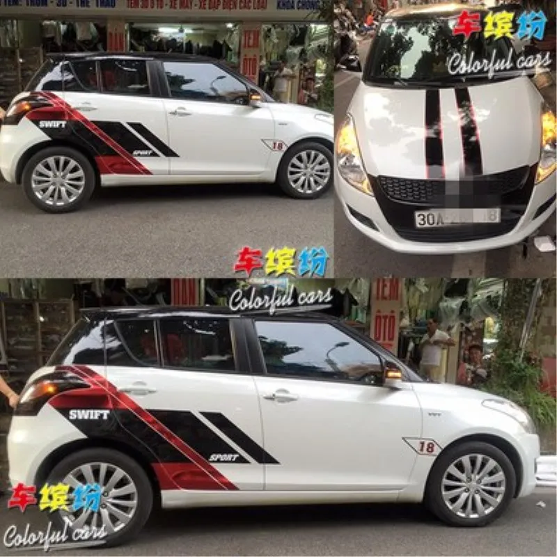 Car stickers FOR Suzuki Swift 2010-2021 body custom modified appearance racing decals