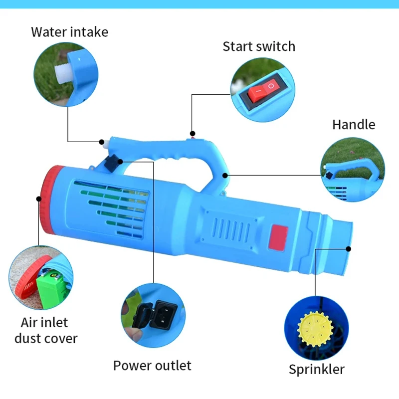 Agricultural Blower Fine Spraying Sprayer Garden Electric Tools Hand-Held Air Blast Gun High Pressure Blow Dryer Spray Machine