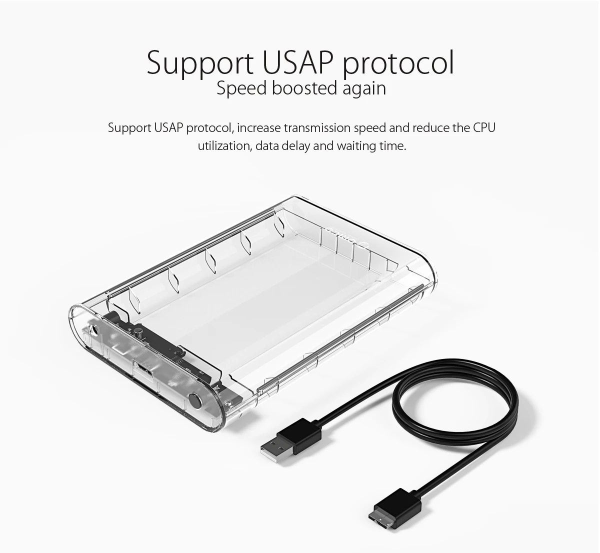 ORICO External 3.5\'\' HDD Case USB3.0 to SATA Hard Drive Disk Enclosure for 2.5/3.5inch HDD SSD Box HD Adapter Support UASP