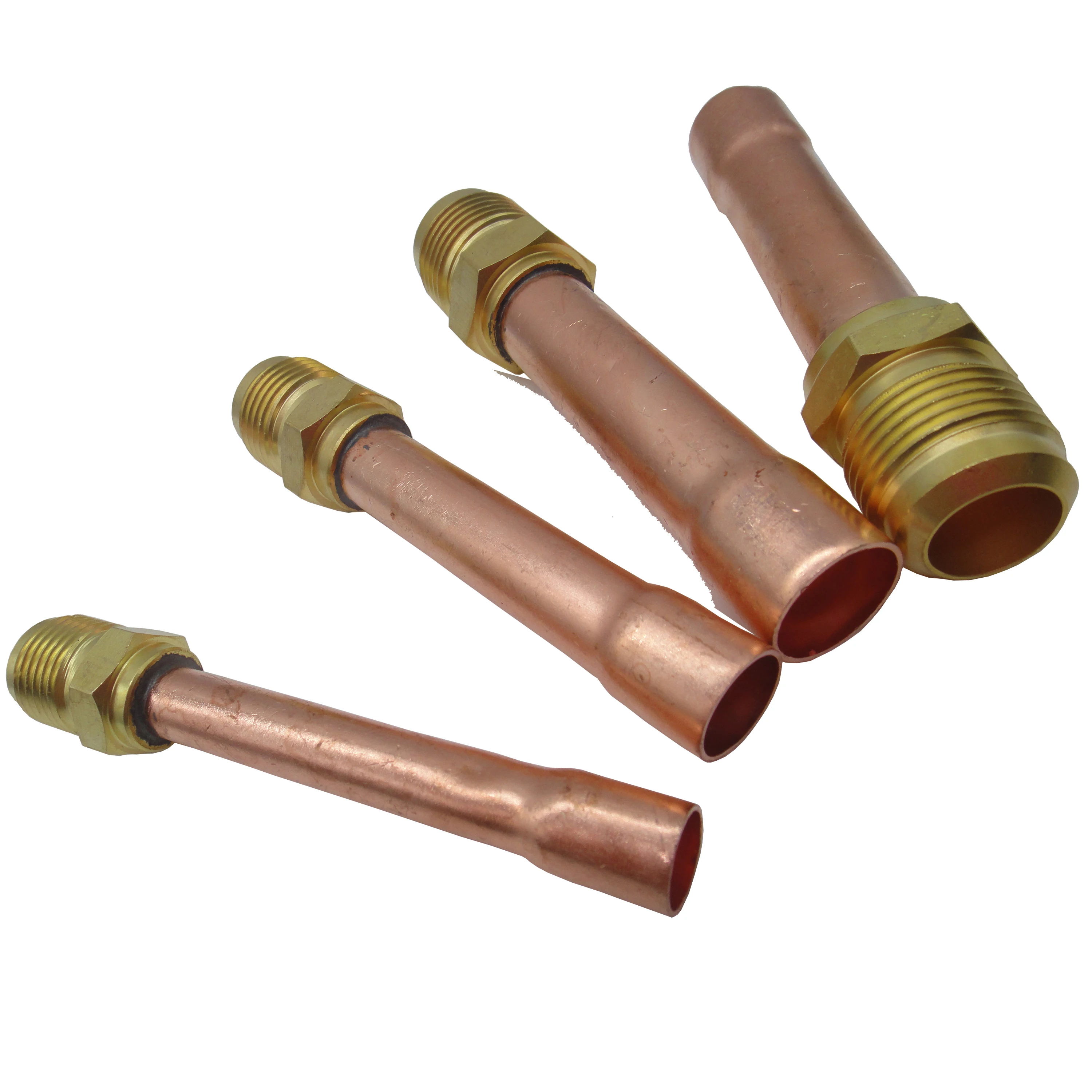 Coupling union between brass SAE flare and ODF copper tube is used in refrigerant circles to reduce jobs by cold connectioning