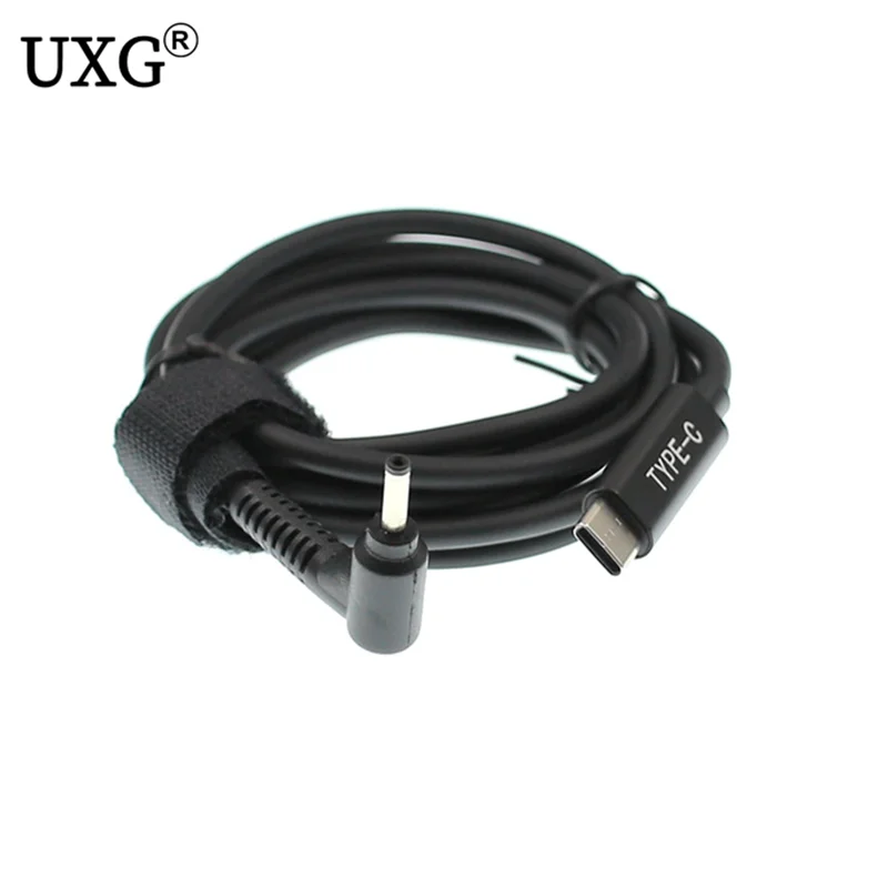 Type C to dc 3.0x1.0 3.0*1.0mm Male Plug Converter USB C PD Charging Cable Cord for Acer Aspire 19V Laptop Power Adapter 1.5m 5f