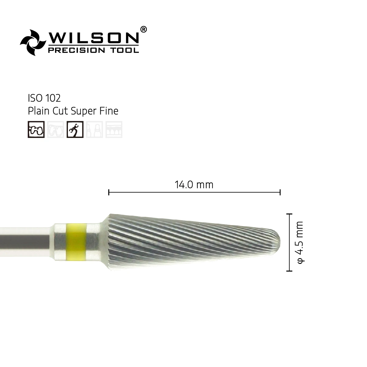 WilsonDental 5000706 Pieza De Baja Velocidad Tools Tungsten Carbide Dental Burs for Trimming Metal