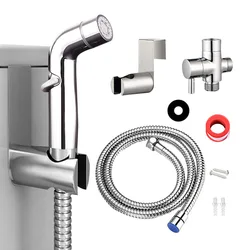 Handheld Toilet Bidet Sprayer Set Stainless Steel Hand Bidet Faucet  Bathroom Hand Sprayer Toilet Shower Head Women Bidet shower