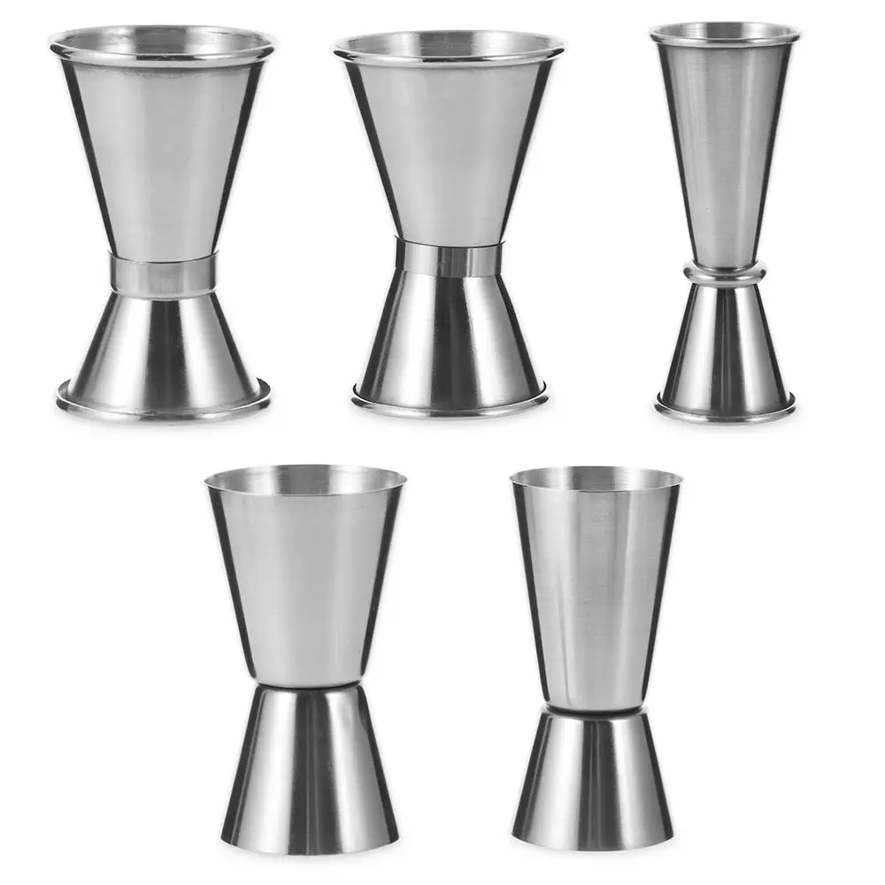 Stainless Steel Cocktail Shaker Measure Cup rink Spirit Measure Jigger, Kitchen Bar Tools, 15 ml, 30ml, 20 ml, 40ml, 30ml, 50ml