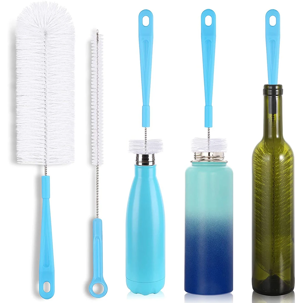 Kitchen Bottle Cleaning Brush Set Straw Brushes Cleaner Washing Narrow Neck Beer Bottle Straw Brush Kettle Spout Lid Cleaner