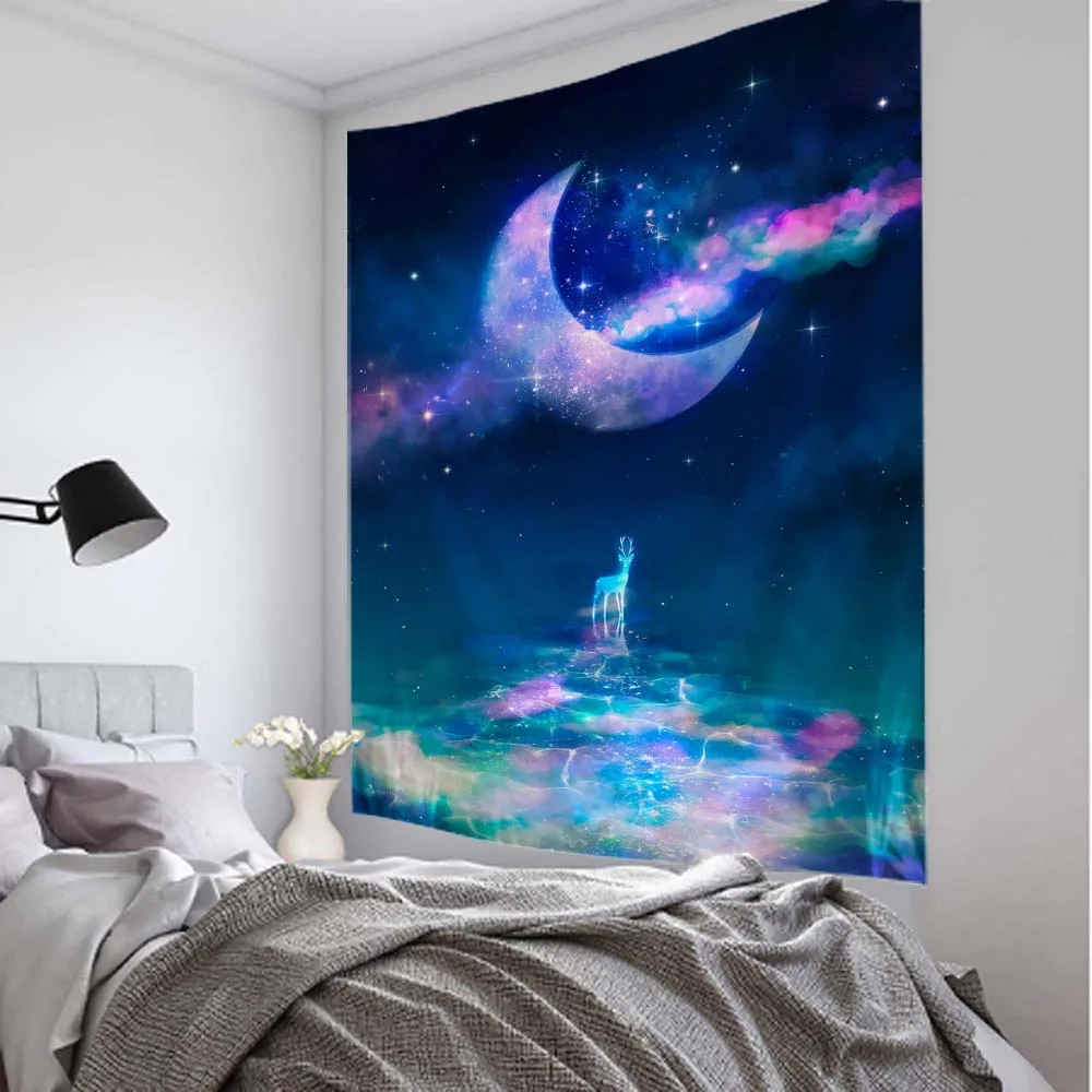 Tapijt muur opknoping chakra psychedelische kunst dier bohemien hippie hekserij woonkamer slaapkamer wanddecoratie yoga mat