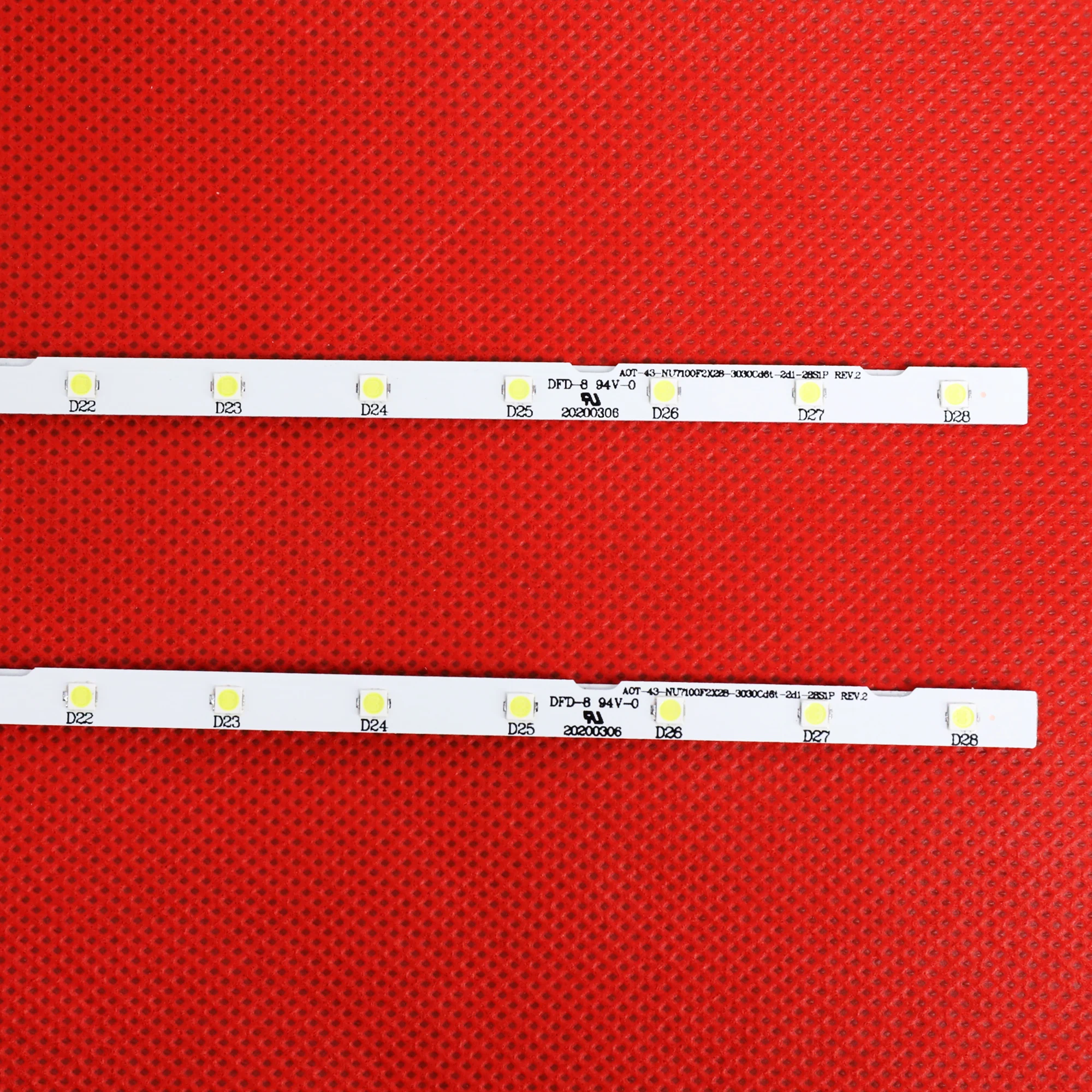 LED Backlight Strip For UE43NU7100 UE43UN7020 UN43NU7100 UE43NU7170 UE43NU7195 UE43UN7020K UE43NU7400 BN96-45954A BN61-15482A