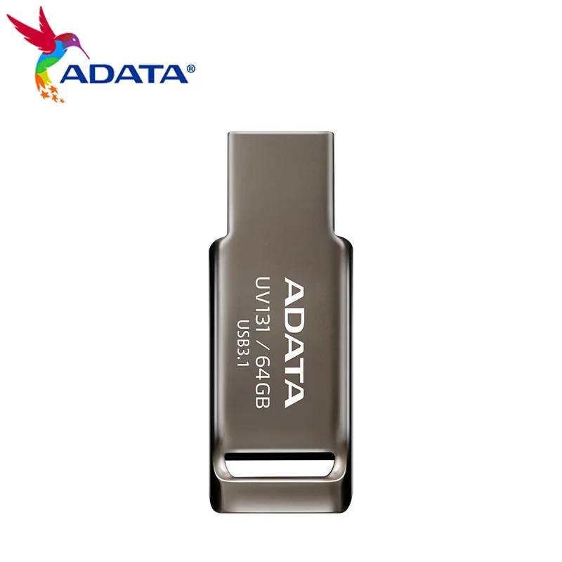 ADATA UV131 USB 3.1 64GB Pen Drive 32GB dysk Flash 16GB U dysk szybki Metal USB Pendrive pamięć na komputer 100% oryginalny