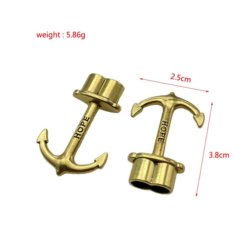 Alloy metal anchor hook anchor pendant connector for jewelry making DIY handmade bracelet necklace accessory material