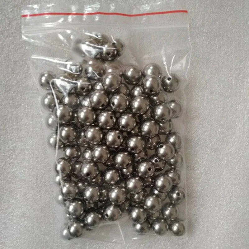 Titanium Ball Bead with Holes, DIY Bracelet, Necklace, Buddha Prayer Beads, 6mm, 8mm, 10mm, 12mm, 14mm, 15mm, 16mm, 18mm, TA2