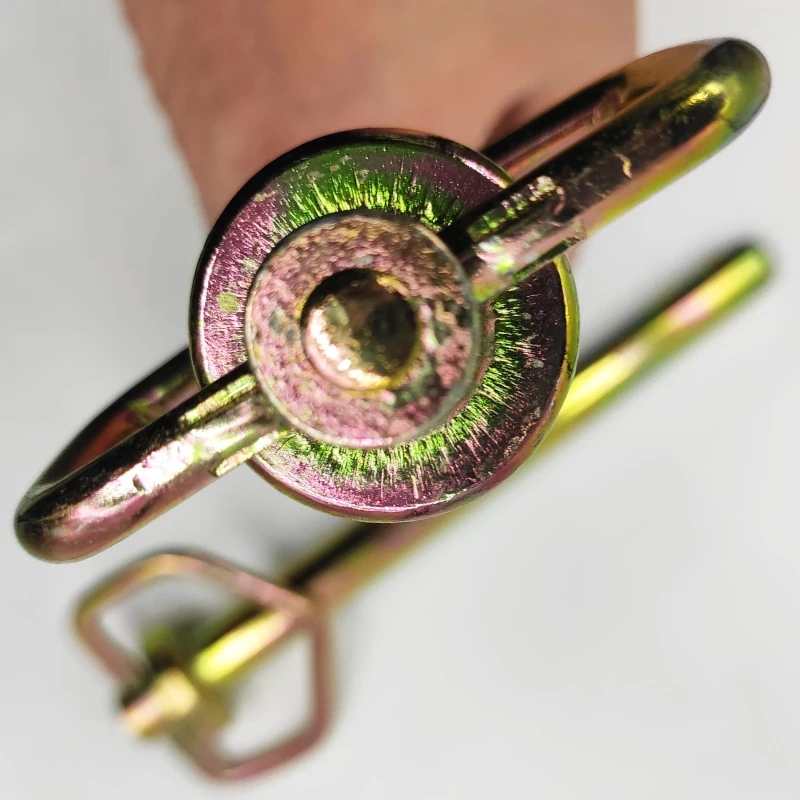 Anhängerkupplungsstift/Clip-Zubehör für Traktoren, Anhängerkupplungsstift mit Drehgriff, Heftungsstift mit Clip-Zubehör für Traktoren – Detail 4