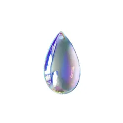 50mm AB Color Crystal Smooth Drop Prism 1 Piece Glass Parts Pendant Hanging On The Chandelier