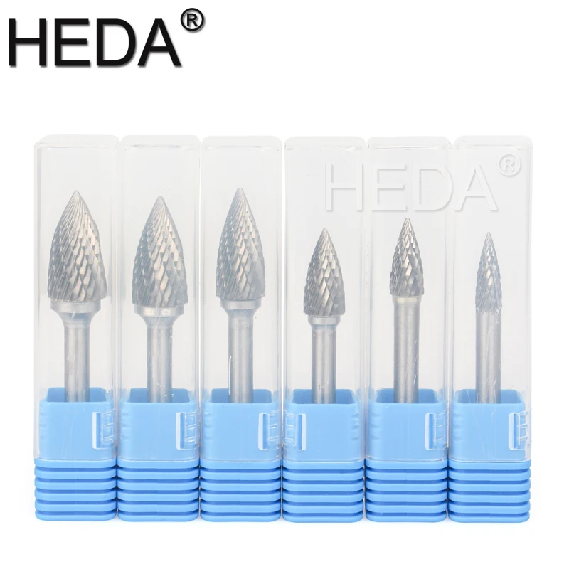 6Pcs Sets Tools GX-Series Tungsten Carbide Burr Bit Rotary Files Engraving Wood Carving Milling Cutter For Grinding Metal Steel