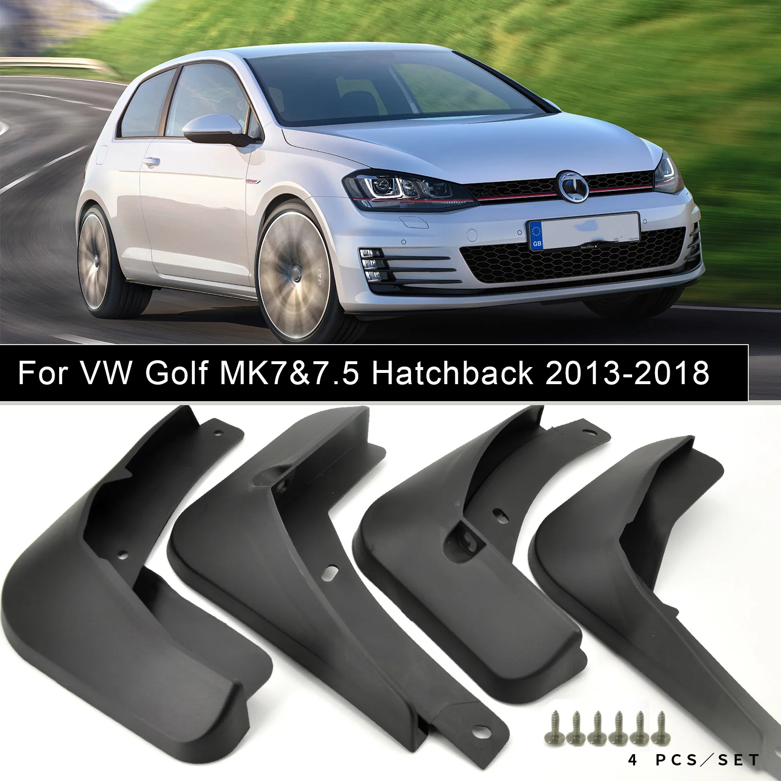 Car Accessories Fender Flares Mud Flaps Mudguards Splash Guards Mudflaps For VW Golf 7 MK7 2014-2017 OE# 5G0075101 & 5G0075111