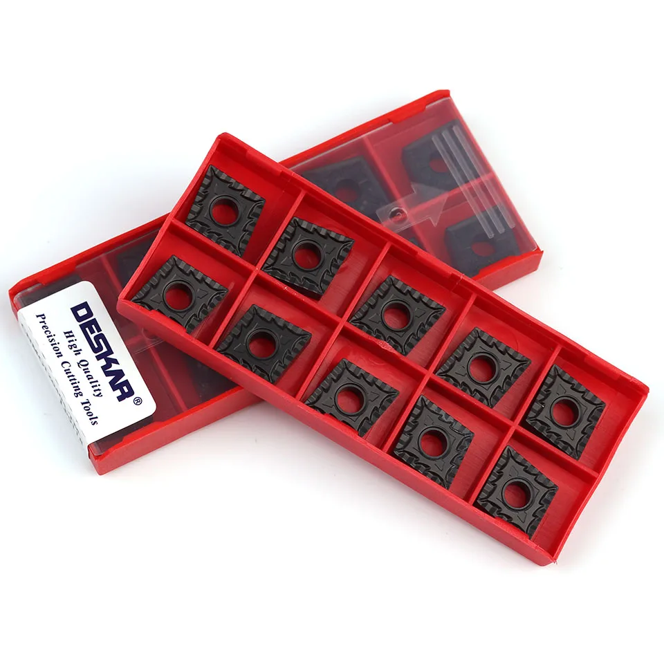 Imagem -03 - Carboneto de Inserção Deskar Original Cnc Ferramenta Torno Aço Ferramenta de Torneamento Cnmg120404 Cnmg120408 Cnmg120412 tm cq Lf9118