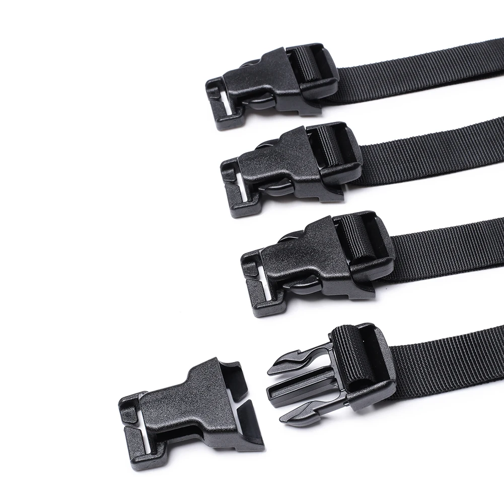 4pcs Molle Straps with Quick Release Buckle Adjustable Short Nylon Lashing Straps for Backpack Tactical Lashings Camping Hunting