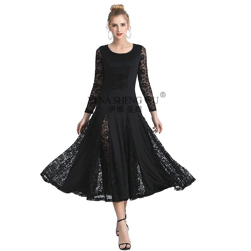 5 Colors New National Standard Dance Clothing Waltz Dance Dress Ballroom Dance Competition Costumes Women Modern Dance Dress