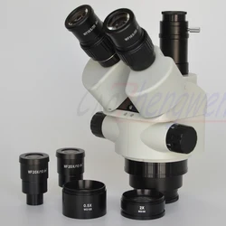 FYSCOPE  2.1X-180X 3.5X-180X Simul-Focal Trinocular Zoom Stereo Microscope Head Inspection Microscopeio 7X-45X