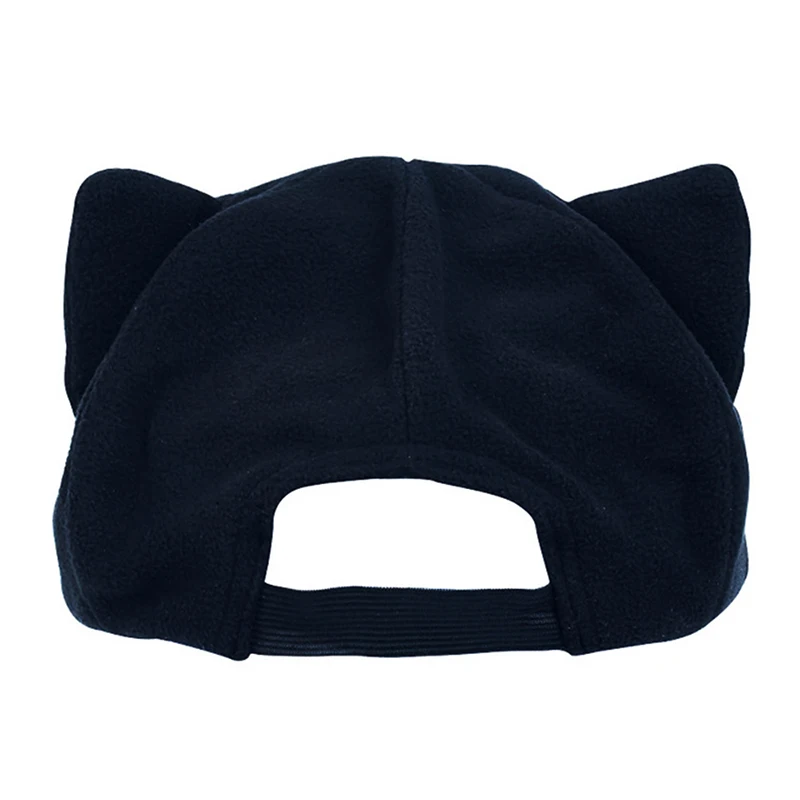 New Arrival Baseball Cap EVA Shikinami Asuka Rangure Cat Ear Polar Fleece Hat Anime Cosplay Peak Snapback Hip Hop Caps EP0142