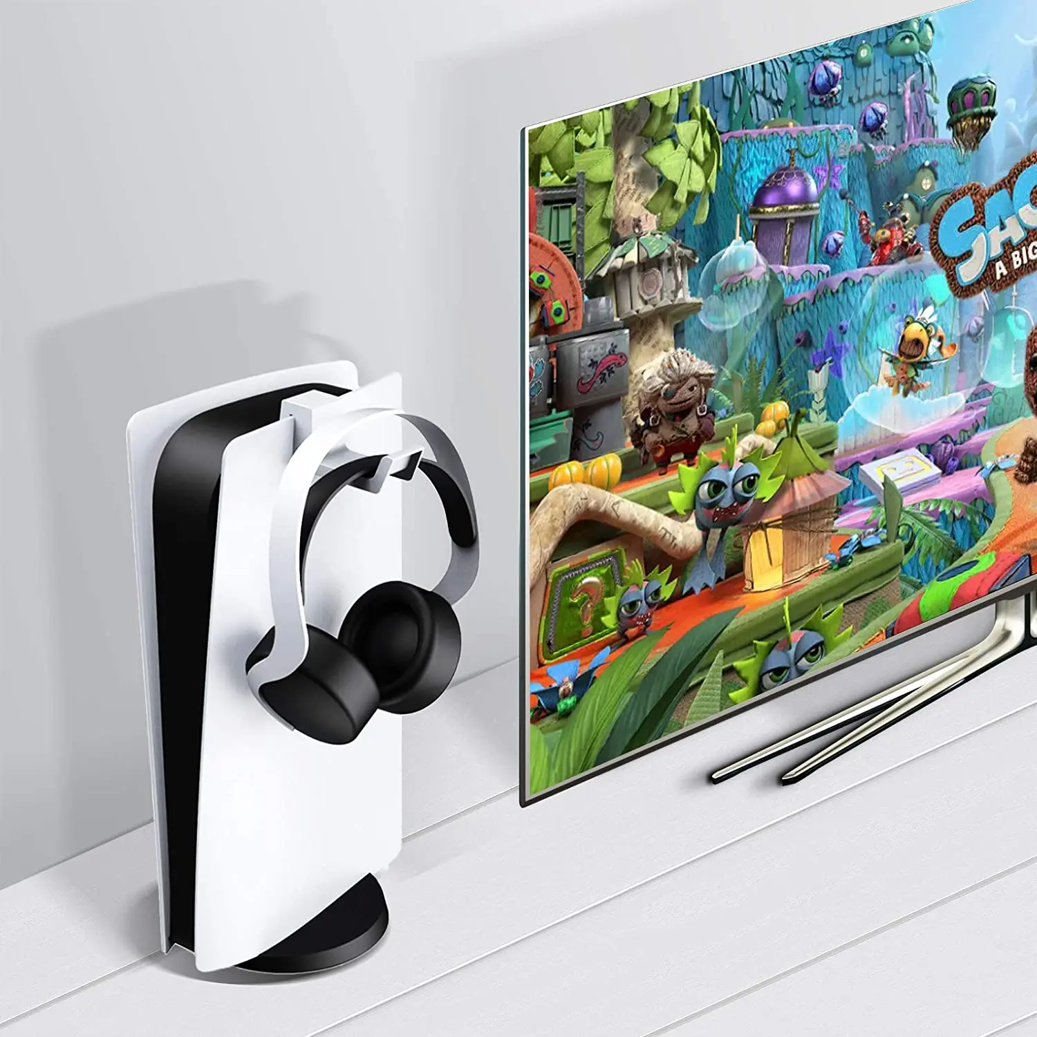 Ps5 controlador de jogo fone de ouvido cabide titular simples leve fone de ouvido gancho expositor para playstation 5 console acessórios