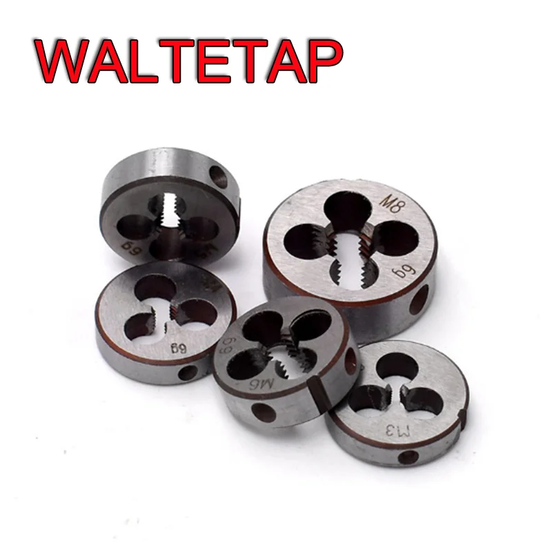 WALTETAP HSS Thread Round Die UNC UNF 7/16 1/2 9/16 5/8 11/16 3/4 Threading Dies Tool