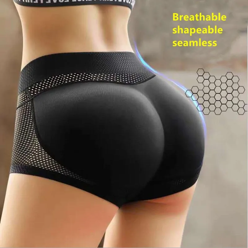 

Middle waist Abundant buttocks pad pants Collect waist lift buttocks sponge Enhance hip pad cross-dresser false butt underwear