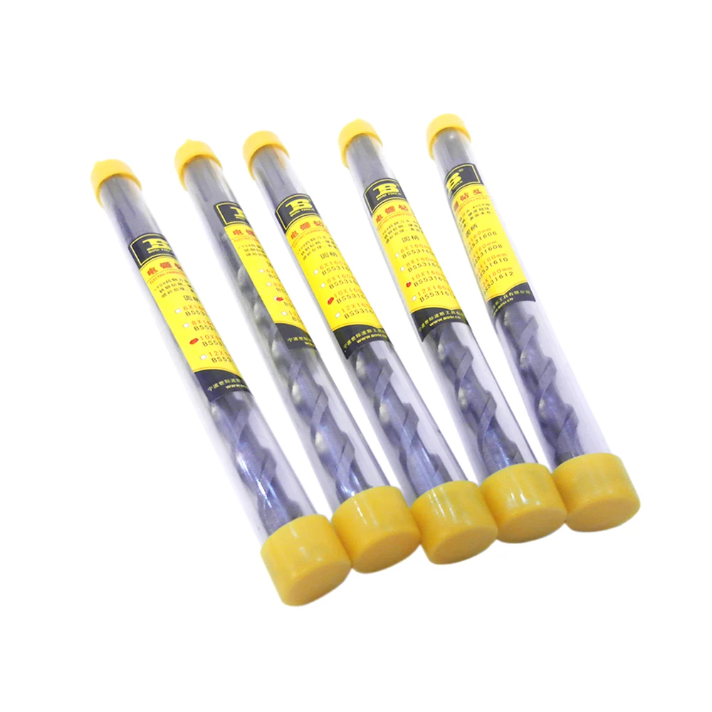 Boi電動ハンマードリルビット10mm x 160mm、組積造掘削用4スロットbs531610