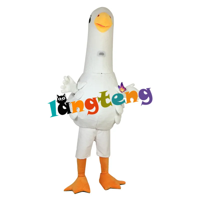 890 White Goose Mascot Costume Theme Mascotte Carnival Custom Made Cartoon