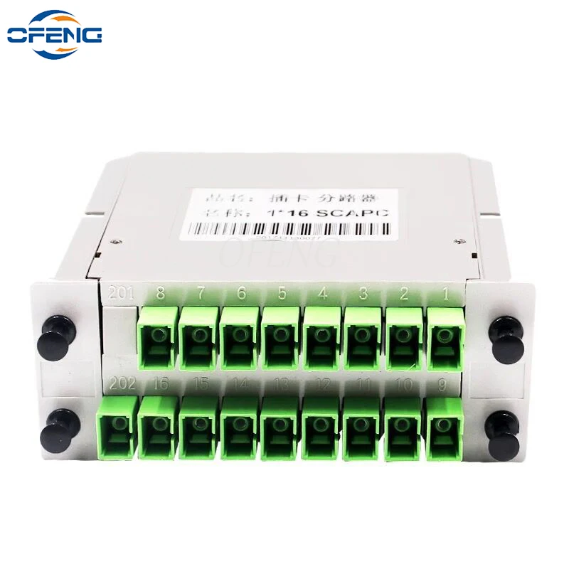 	 Fiber Optical Coupler Box, Fiber Optic, FTTH, PLC Splitter Box, Fiber Optical Insert Sheet Type, 1X16 SC APC DIY