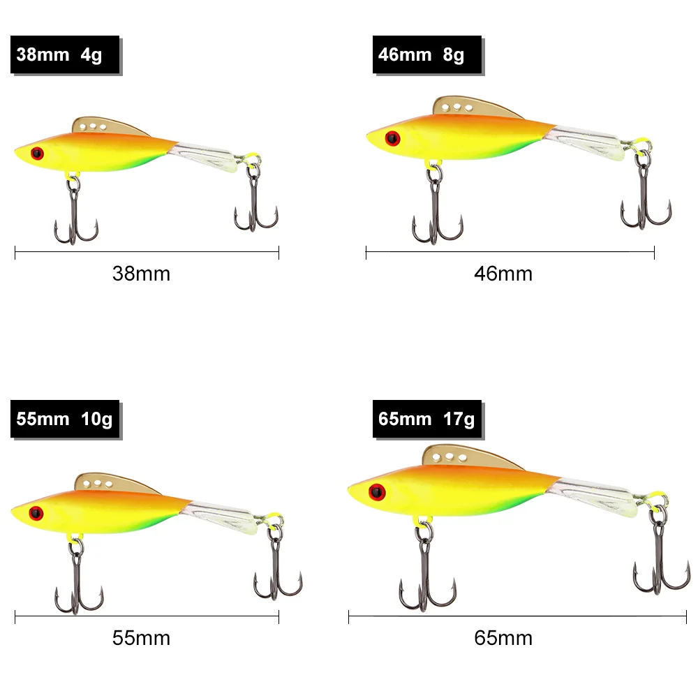 FTK 1pcs Winter Ice Fishing Lure Balancer 4g 7g 10g 17g 38mm-65mm 3D Eyes Artificial Baits Winter Fishing Muzzle Spoon for Pike