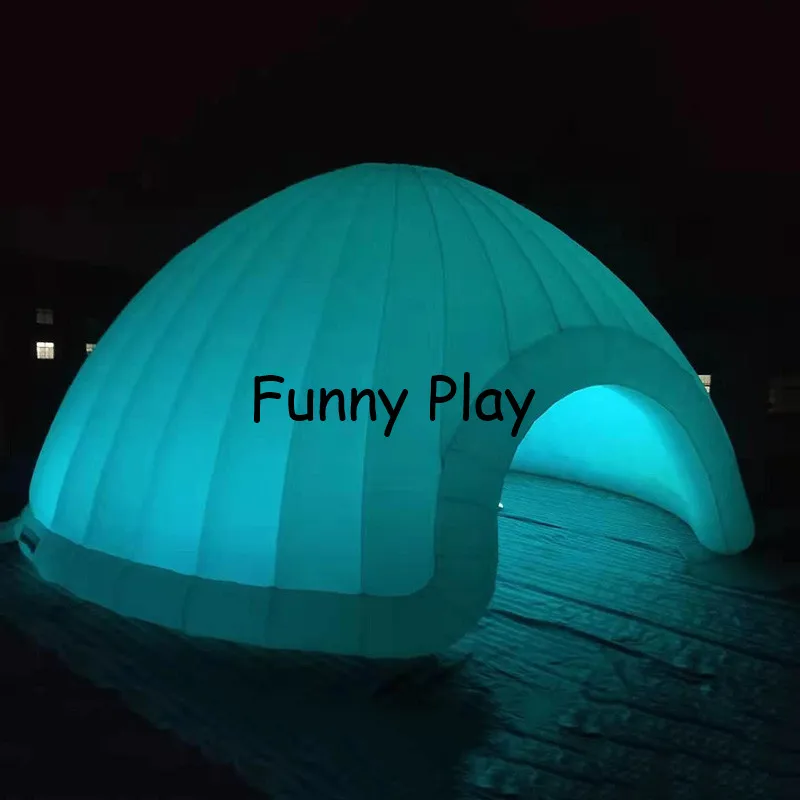 event advertising tent LED lighted inflatable igloo stage party tent LED inflatable dome tent LED inflatable party tent