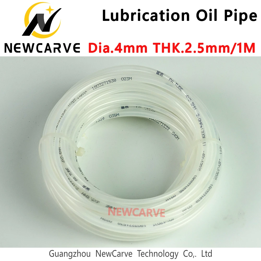 4mm PA Nylon Pipe For CNC Machine lubrucation Tool Oil Pipe Transparent High Pressure Resistant Plastic Gas Pipe NEWCARVE