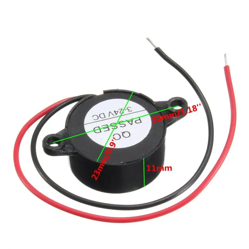 Hot 95DB Alarm High-decibel DC 3-24V 12V Electronic Buzzer Beep Alarm Intermittent Continuous Beep for Arduino Car Van SFM-27