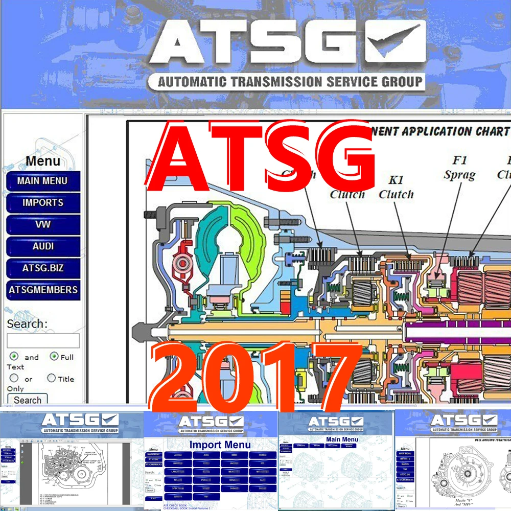 

ATSG 2017 Auto repair Software Automatic Transmissions Service Group Repair Information Atsg Manual Diagnosis Send USB or Link