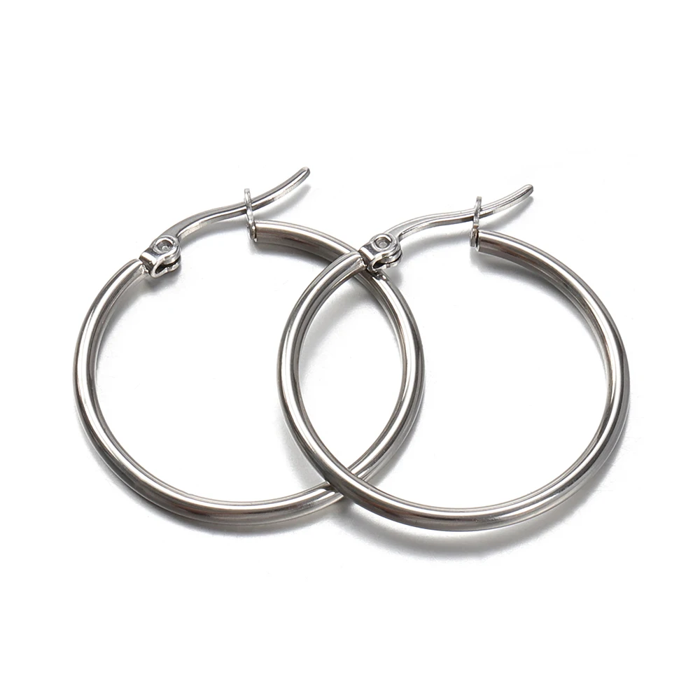 10 Stück Gold 316L Edelstahl Offene Ohrringe Kreis 15 20 25 40mm Ohrringhaken Basis Ohrring für Schmuckherstellung Komponenten DIY – Detail 12
