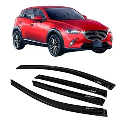 4PCS Car Windows Protection Rain Shield Visor Cover For Mazda CX-3 CX3 2016 Windows Visors