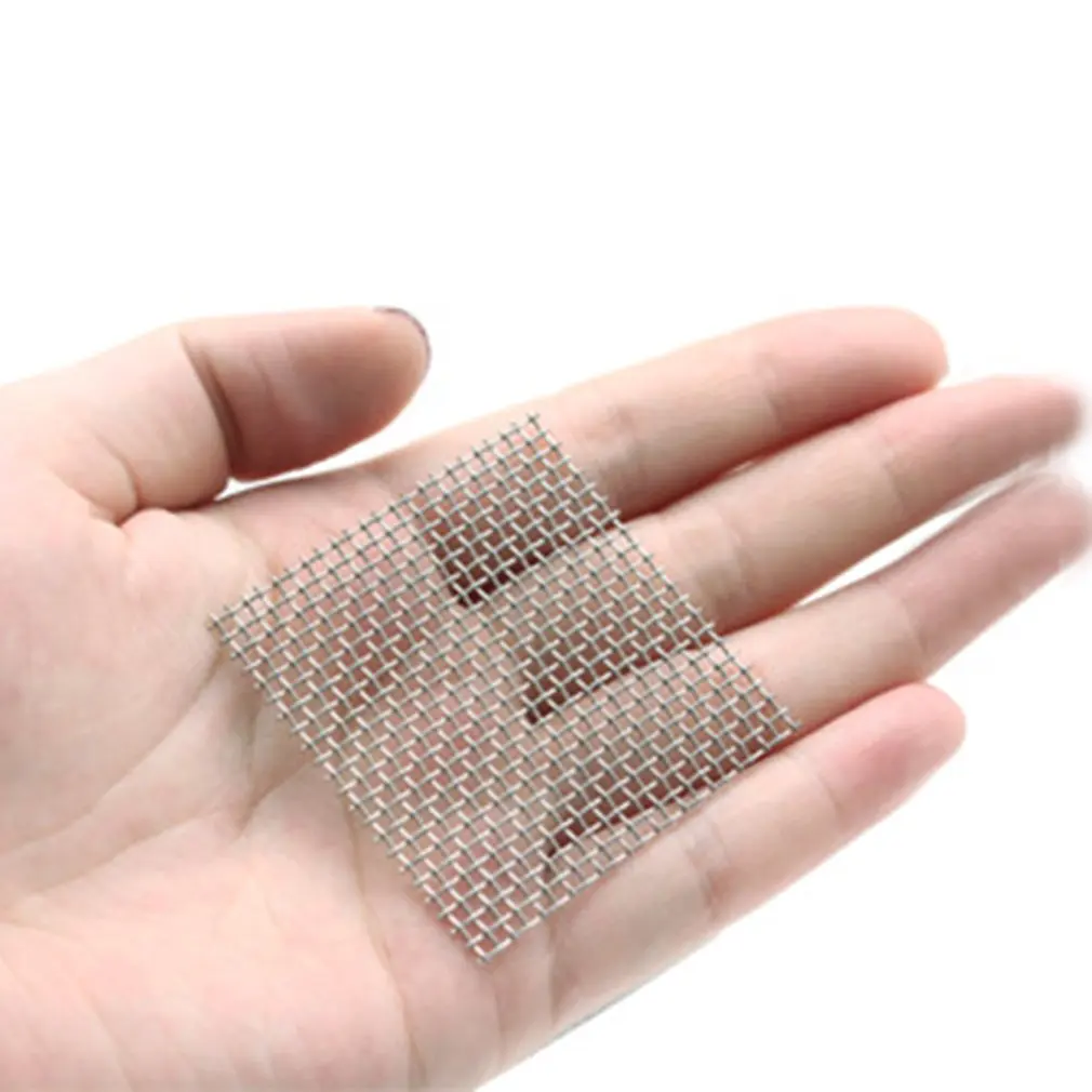 Malla tejida de acero inoxidable para acuario, malla de alambre a prueba de roedores, hoja de malla metálica de 8x8cm, 1mm para agujero de ventilación de aire, 1 unidad