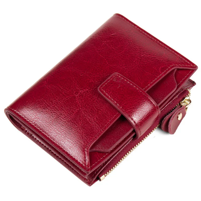 

Genuine Leather Women Wallet And Purses Coin Purse Female Small Portomonee Walet Lady Perse For Girls Money Bag Cartera Mujer