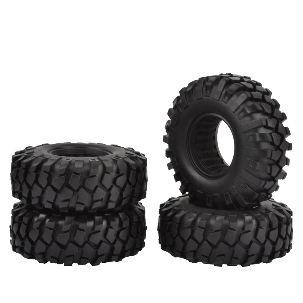 

4PCS 108mm 1.9inch Rubber Wheel Tires for Axial SCX10 90046 Tamiya CC01 D90 D110 1:10 RC Crawler