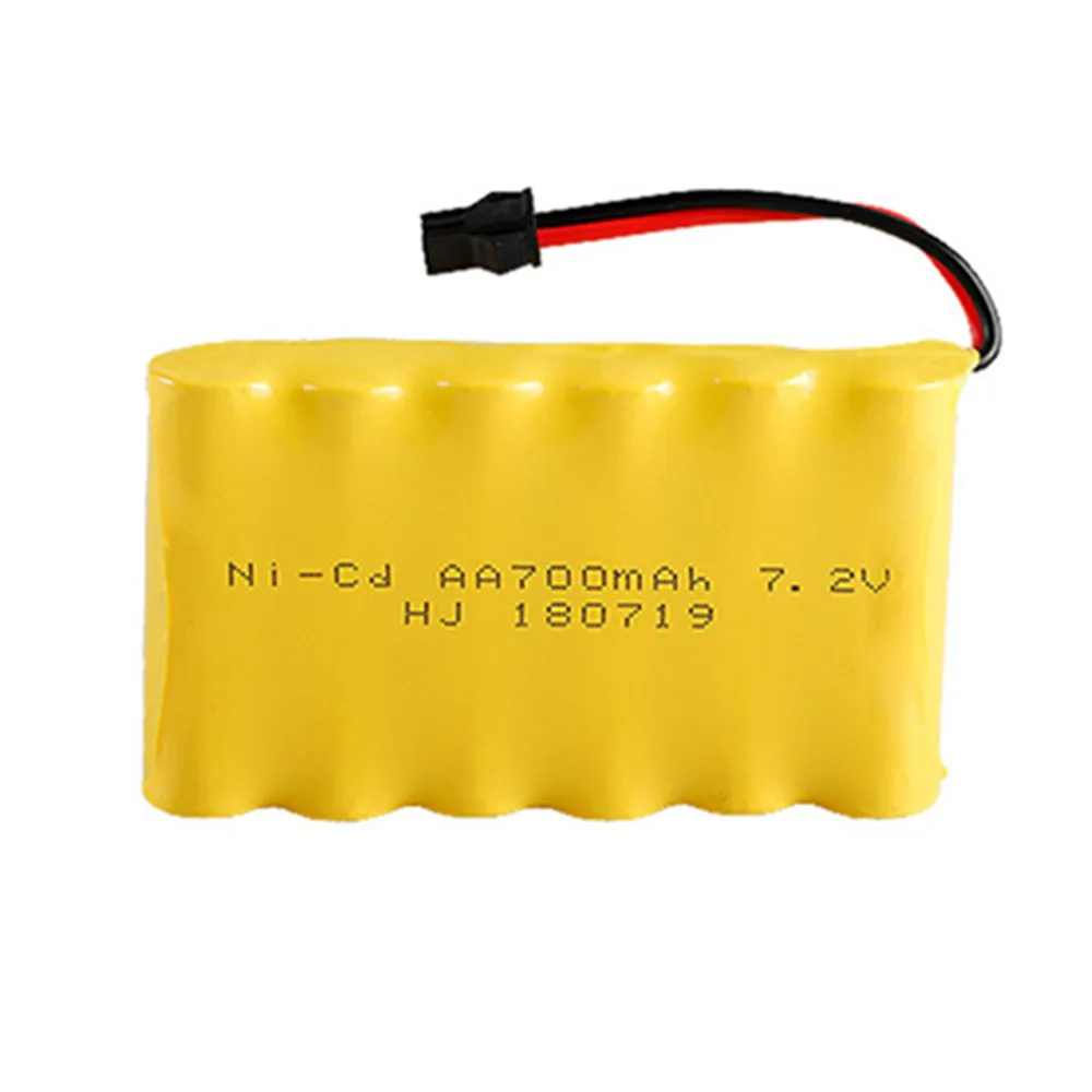 7.2V 700mAh ni-cd bateria na zabawki zdalnie sterowane samochody łodzie pistolet pociąg ciężarówka oświetlenie urządzenia zabawki zdalnie sterowane NICD 7.2v akumulator aa