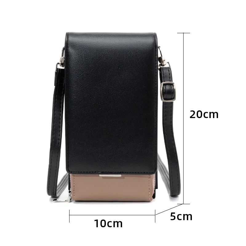 YUECIMIE Flip mała torba typu Crossbody torby na portfele dla kobiet skórzana torba na ramię na ramię duża pojemność damska listonoszówka damska