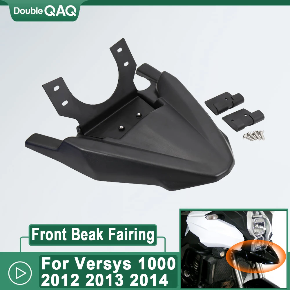 

Motorcycle Front Beak Fairing Extension Wheel Extender Cover 2019 2020 2014 2013 2012 For Kawasaki Versys 1000