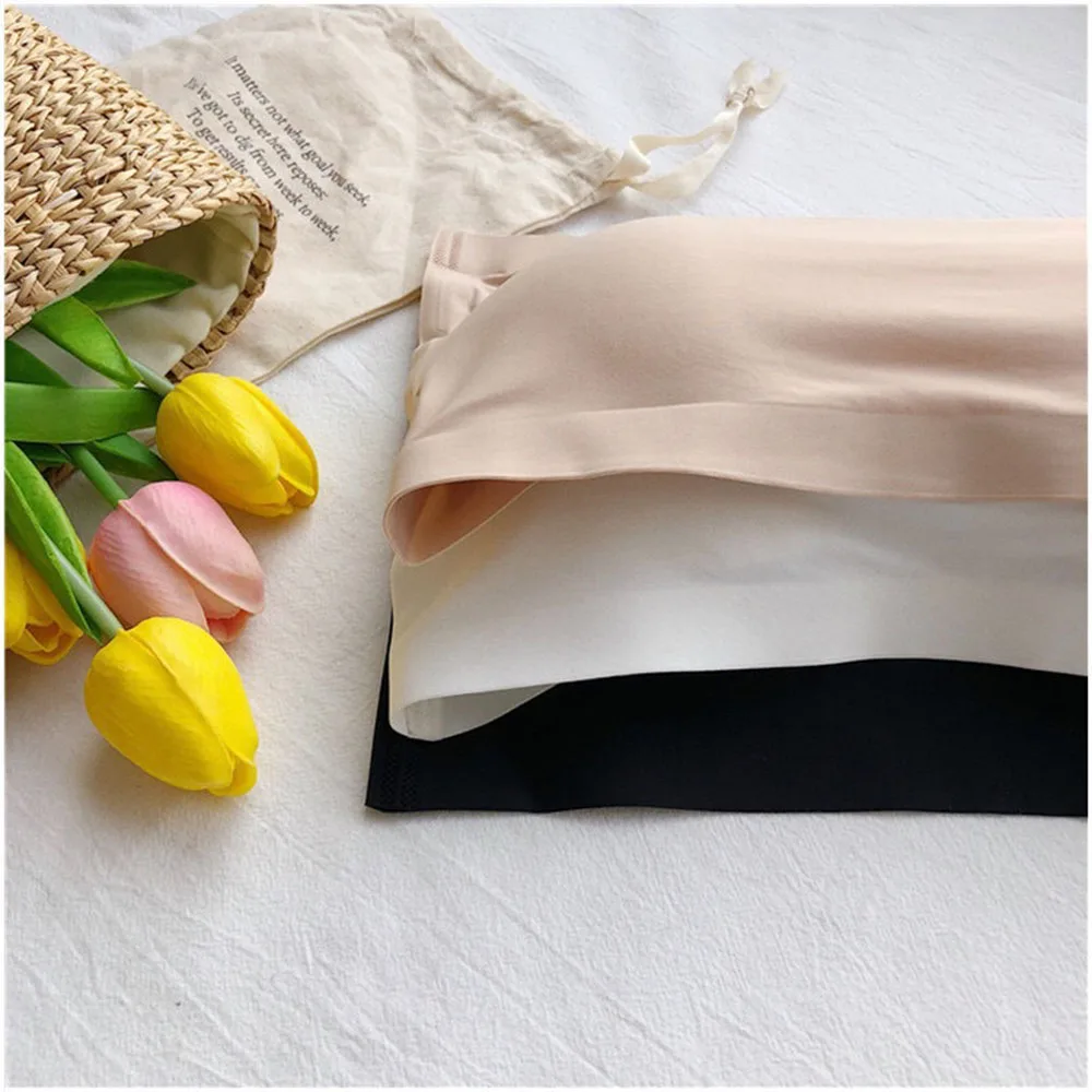 New One Piece Seamless Tube Top Women Invisible Bra Intimates Strapless Bustier Bandeau Breathable Wrapped Chest Sexy Lingerie image 2