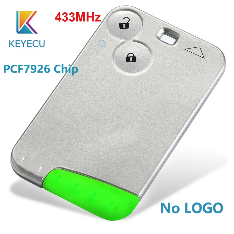 KEYECU for Renault Laguna Espace Vel-Satis 2001-2005 2006 for KYDZ Remote Key Fob 2 Button 433MHz ID46 PCF7926 suit for PCF7947