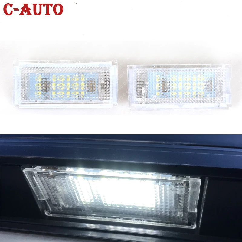 1 Pair 12V Led Number License Plate Light  Car Parts  Number Plate Lamp Rear Stop Signal For BMW E46 4D 1998 1999 2000 2001 2002 